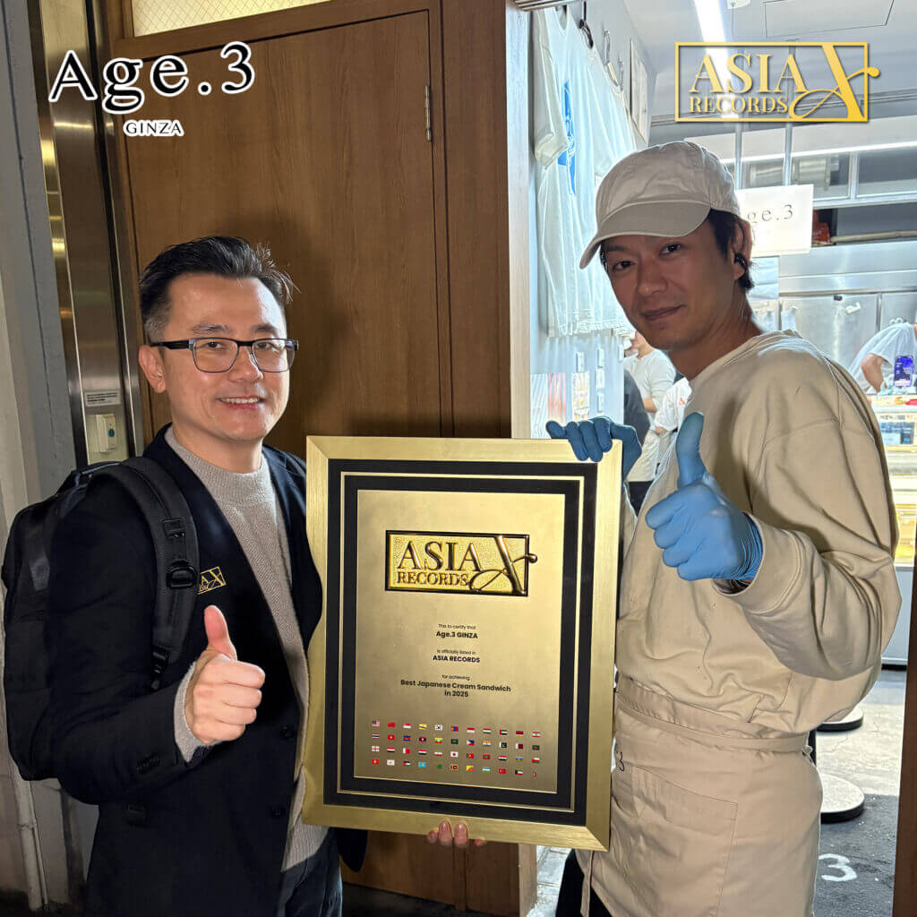 Age.3 GINZA Asia Record recognition