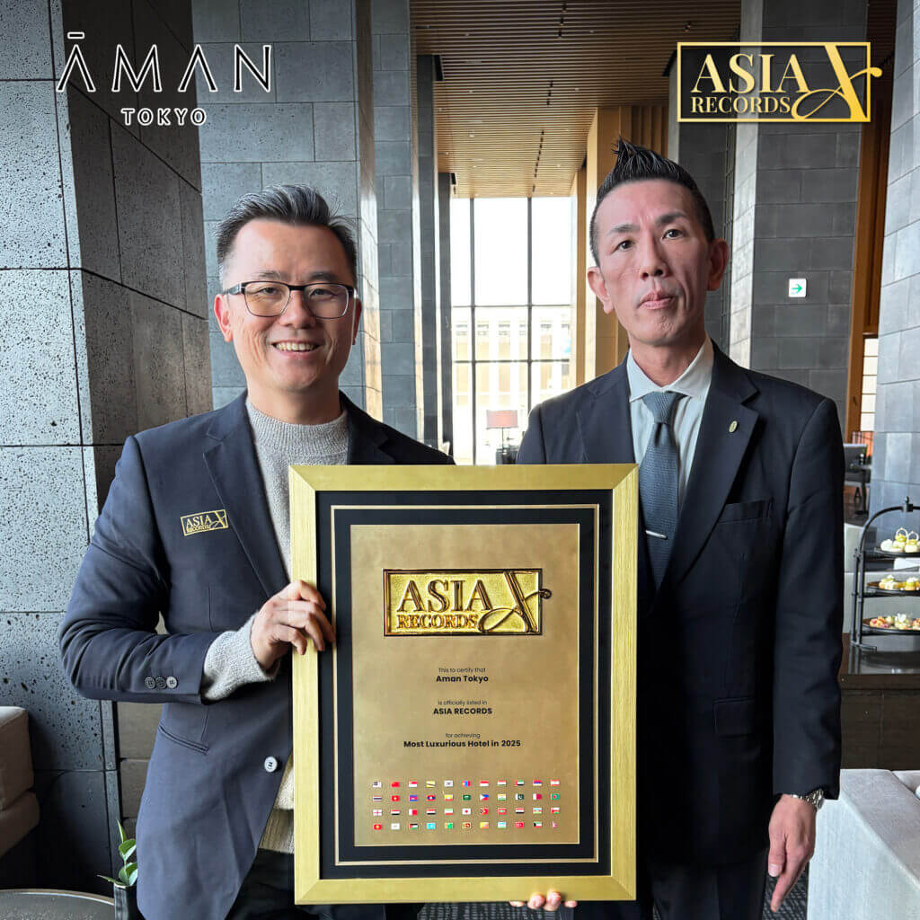 Aman Tokyo Asia Record recognition