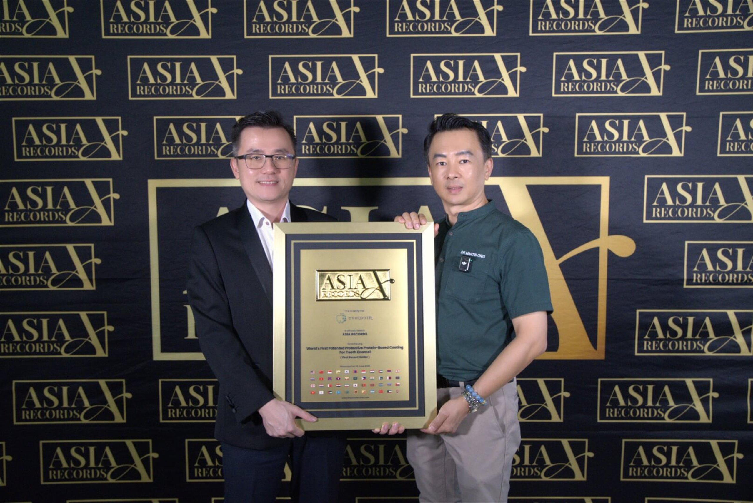 Evotooth Platinum Sdn Bhd Recognised By Asia Record For Three Groundbreaking World-First Innovations In Oral Healthcare