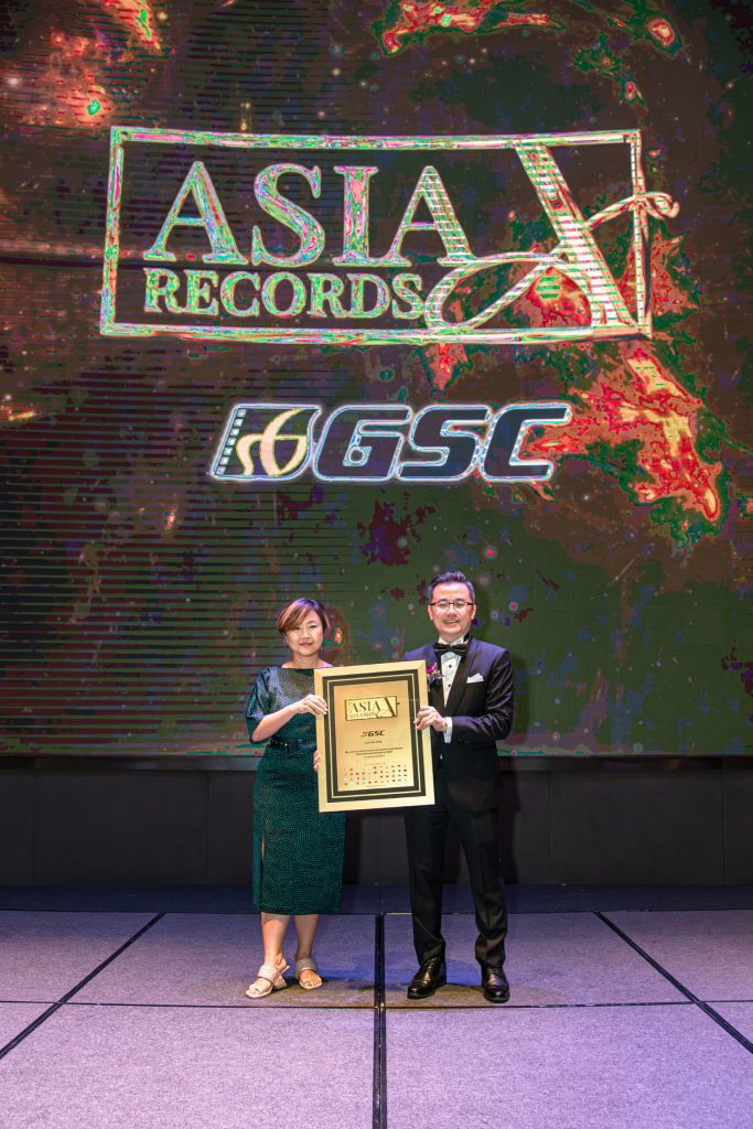 Golden Screen Cinemas (GSC) Recognised by The Asia Record