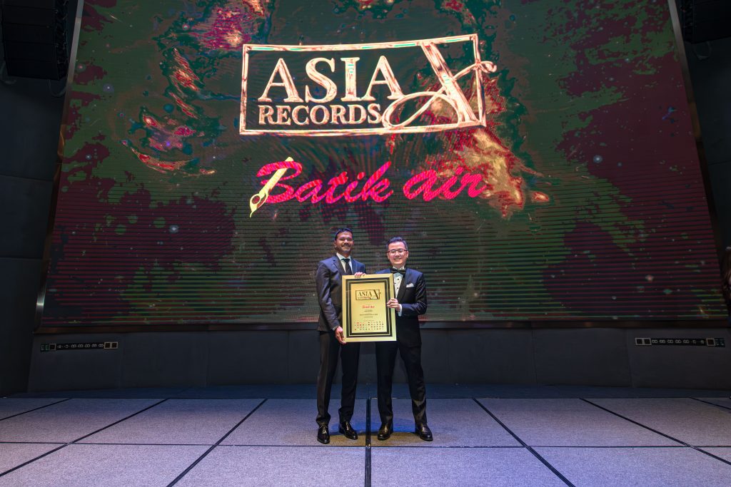 Batik Air Asia Record recognition