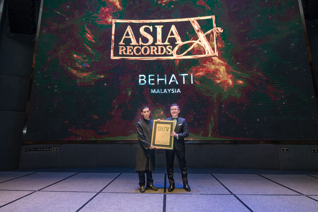 Behati Malaysia Asia Record recognition